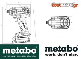 Δραπανοκατσάβιδο & Κατσαβίδι Κρουστικό METABO Combo Set 2.8.8 18V